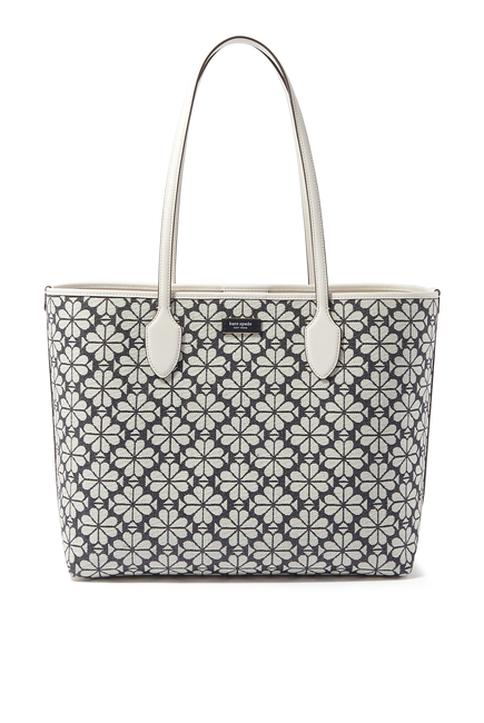 Spade Flower Coated Canvas Large Tote